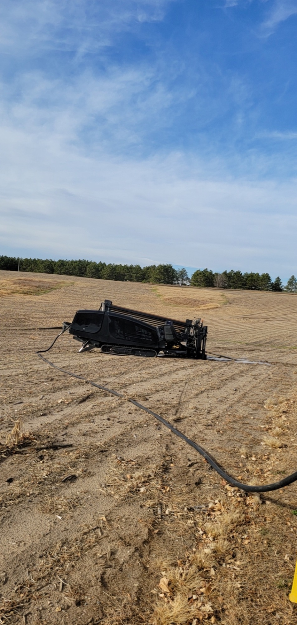 Excavation contractor Fergus Falls, MN — Directional Way Ditch Witch directional drill installing a waterline for excavation contractor Fergus Falls, MN